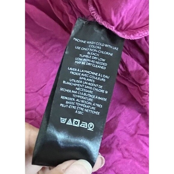 Anthropologie Maeve Juliet Tiered Tunic Mini Dress‎ Size MP fushia Boho - Picture 8 of 14